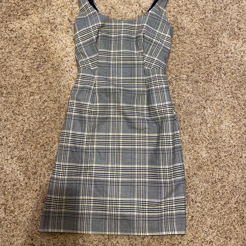 Banana republic plaid short dress